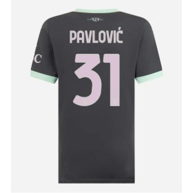 AC Milan Strahinja Pavlovic #31 Tredje Kläder Dam 2024-25 Kortärmad